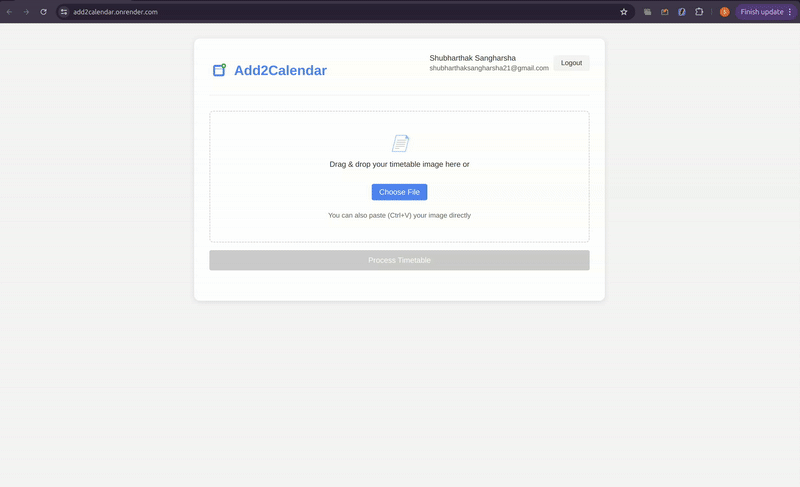 Add2Calendar preview